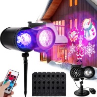 Projektor Świąteczny LED Heckermann W1805 12 Slajdów Pilot IP65 Laserowy