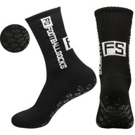 1 PARA SKARPETY ANTYPOŚLIZGOWE PIŁKARSKIE SKARPETY SPORTOWE CZARNE