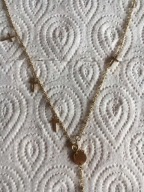 BLUEBERRY NOWY NASZYJNIK CELEBRYTKA KRZYŻE STAL