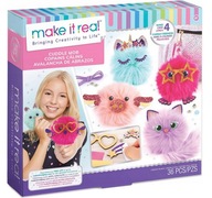 Make It Real Zestaw do Tworzenia Breloczków Pomponów Puchate Stworki