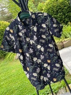 5 Koszula Cubus As chłopięca hawajska ciemny granat kwiaty bawełna