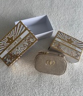 Złota limitowana kosmetyczka Christian Dio'r złote logo 17/11cm z pudełkiem