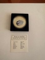 5$ PALAU 2007 PERŁA + MASA PERŁOWA SREBRO 925