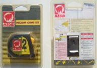 MIARA MIARKA METRÓWKA MEDID ZWIJANA ATEST 2 m 16mm KIESZONKOWA 2 szt =1 kpl