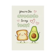 Plakat „Avocado to my Toast" – Zabawny Plakat do Kuchni i Sypialni