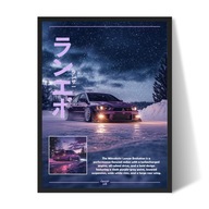 Mitsubishi Lancer Evo Plakat/Obraz w Ramce 40x30cm Prezent dla faceta