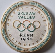MEDAL POLSKI KOMITET OLIMPIJSKI SQUAW VALLEY RZYM '60 CITIUS ALTIUS FORTIUS