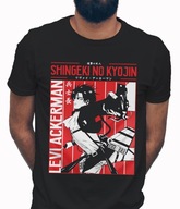 Koszulka męska bawełniana z nadrukiem anime ATTACK ON TITAN ATAK TYTANÓW