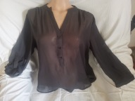 SEXY LEKKO PRZEZROCZYSTA BLUZKA LUŻNA r.40 AMISU