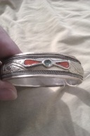 Wyjątkowa bransoleta vintage – styl etniczny boho – masywna, kolekcjonerska