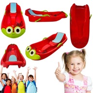 SANKI Z PODPARCIEM TWORZYWO SZTUCZNE KOLOR CZERWONY DLA DZIECI BEZPIECZNE