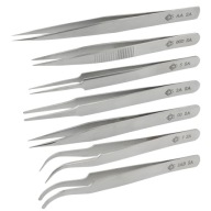 Zestaw 7 stalowych pęset - Piergiacomi PN-KIT7T