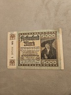 5000 marek 1922