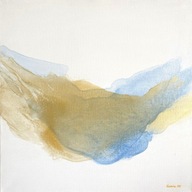 „Pod Niebem”, obraz abstrakcyjny 50x50 z ramą - certyfikat