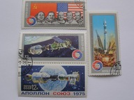 ZSRR - Stacja kosmiczna Sojuz - Apollo - Mi. 4371-74 ( para ) - kasowane
