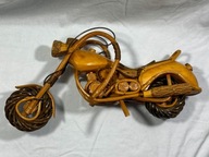Piękny duży motor z drewna / ręcznie wykonany - 38 cm.