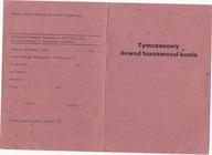 BUDZYŃ / CHODZIEŻ 1945 ... DOWÓD TOŻSAMOŚCI KONIA