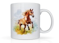 Kubek z nadrukiem KOŃ KONIE TEKST na prezent na urodziny