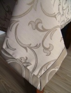 Obrus srebrny beż żakardowy bawełna poliester 120x220 cm ornament