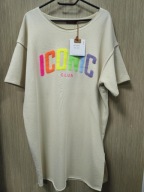 Sukienka, tunika beżowa bawełna r. Uni, MOOIJ italy !!!