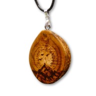 „Górski szczyt” – zawieszka z duszą podróżnika, pirografia, brzoza,handmade