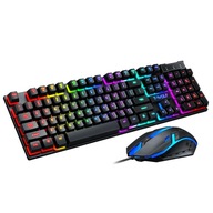 ZESTAW KLAWIATURA GAMINGOWA HYBRYDOWA RGB + MYSZ MYSZKA DLA GRACZA!!!