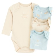 Cool Club Body dla chłopczyka z długim rękawem, Nowe, 4 szt., 86