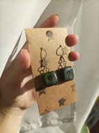 Kolczyki Gravity Falls - Pytajnik Soos'a- rękodzieło, stal nierdzewna