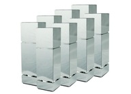 8 X NÓŻKA MEBLOWA REGULOWANA H150 CHROM