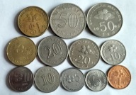 zestaw moneta Malezja 12 szt.