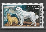 Monako xx M275-72 fauna psy MNH VF 4skany