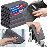 Magiczne ściereczki, do mycia szyb okien luster 30x30cm bez smug - 5 sztuk