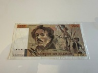 Francja 100 franków 1991 P#154 stan VF+ DELACROIX