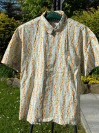 B Koszula Esemp kolorowe artystyczne wzory w pasy bawełna