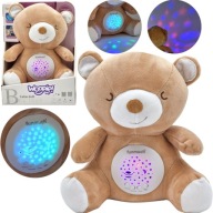 USYPIACZ MIŚ 2W1 DLA NIEMOWLĄT PROJEKTOR 10 KOŁYSANEK WOOPIE BABY