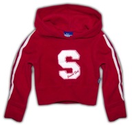 NESTLE smarties girl * bordo POLAR BLUZA z kapturem * 98