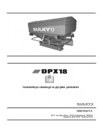 Sulky DPX 18 (800, 1200, 1500) - instrukcja obsługi rozsiewacza PL