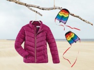 PEPPERTS! Różowa KURTKA pikowana dziewczęca odblaski NOWA 164