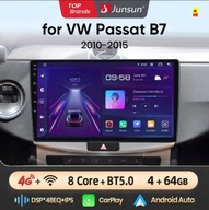 Radio JUNSUN 10" 4GB+64GB modem 4G 2DIN VW Passat B6 B7 2011-2015 2-DIN