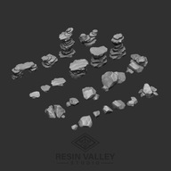 kamyki druk3d warhammer figurki podstawki