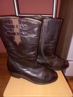 Kozaki Salamander 25,5 38,5 buty zimowe skóra naturalna jak nowe