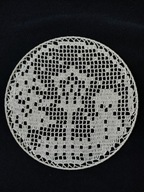 ŁAPACZ snów 25 cm, ręcznie wykonany zimowy krajobraz