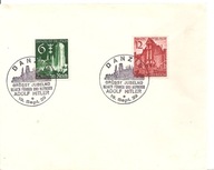 TRZECIA RZESZA -GDAŃSK -DANZIG -koperta stemple -1939 rok wrzesień