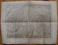ZAKOPANE Mapa taktyczna 1934