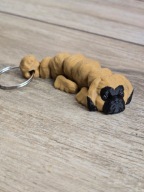 Breloczek Mops 3d - Seria Psów Brelok Druk3d fidget Keychain mixGadzet