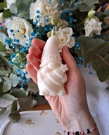 Świeczki świąteczne, sojowa świeczka Krasnal z choinką, upominek na święta