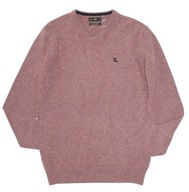 F&F_Piękny SWETER_lawendowy fiolet delikatny melanż 100% jagnięca wełna_S