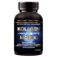 Kolagen Morski + Hialuron + Witamina C 60 tabletek Intenson