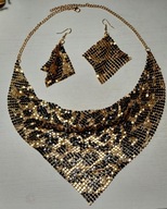 NASZYJNIK I KOLCZYKI WZÓR PANTERKA