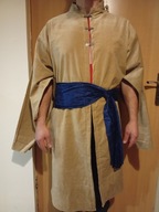 Kontusz beżowy aksamit metalowe zapiny + pas gratis !!!